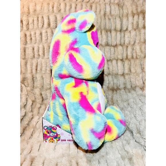 Care Bears Good Vibes Bear Jumbo Plush 24” Tie Die Rainbow Stuffed Animal - New - Picture 9 of 9